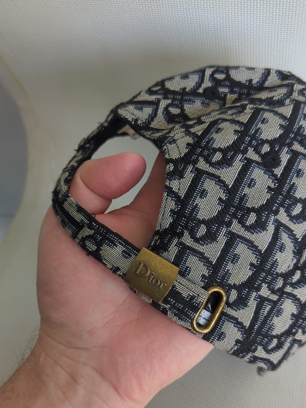 Dior Monogram Oblique Adjustable Cap Hat - Unisex - Picture 3 of 5